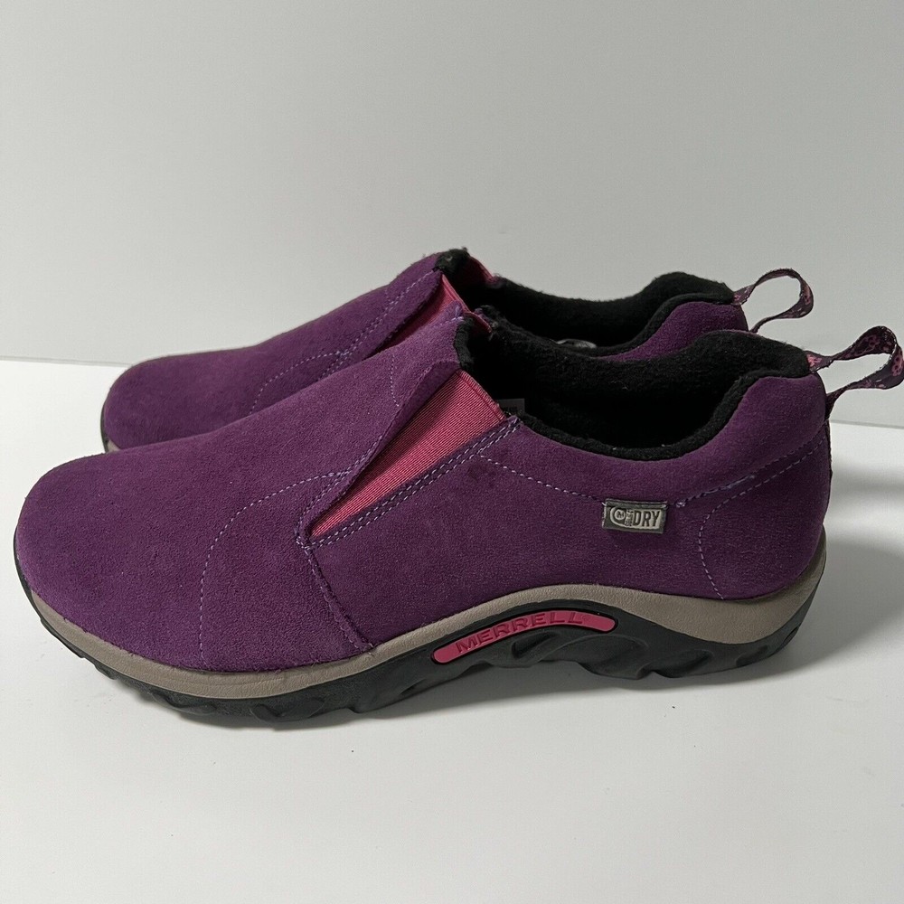 Merrell Kids Jungle Moc Frosty Waterproof Size Kids 6 Leather Purple